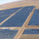 aerial view of solar array